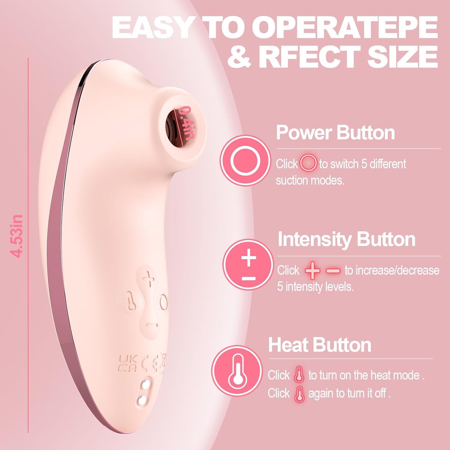 Clitoral Vibrator with Heating Pulse & APP Control