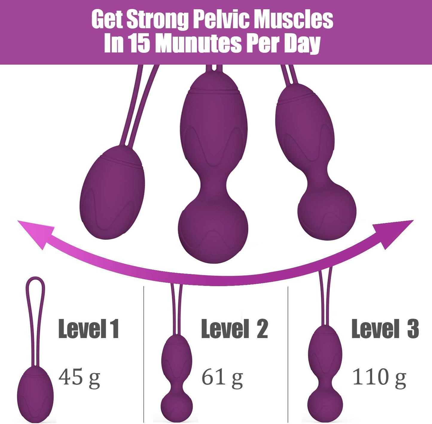 Kegel Ball for Tightening (3-Piece Set)
