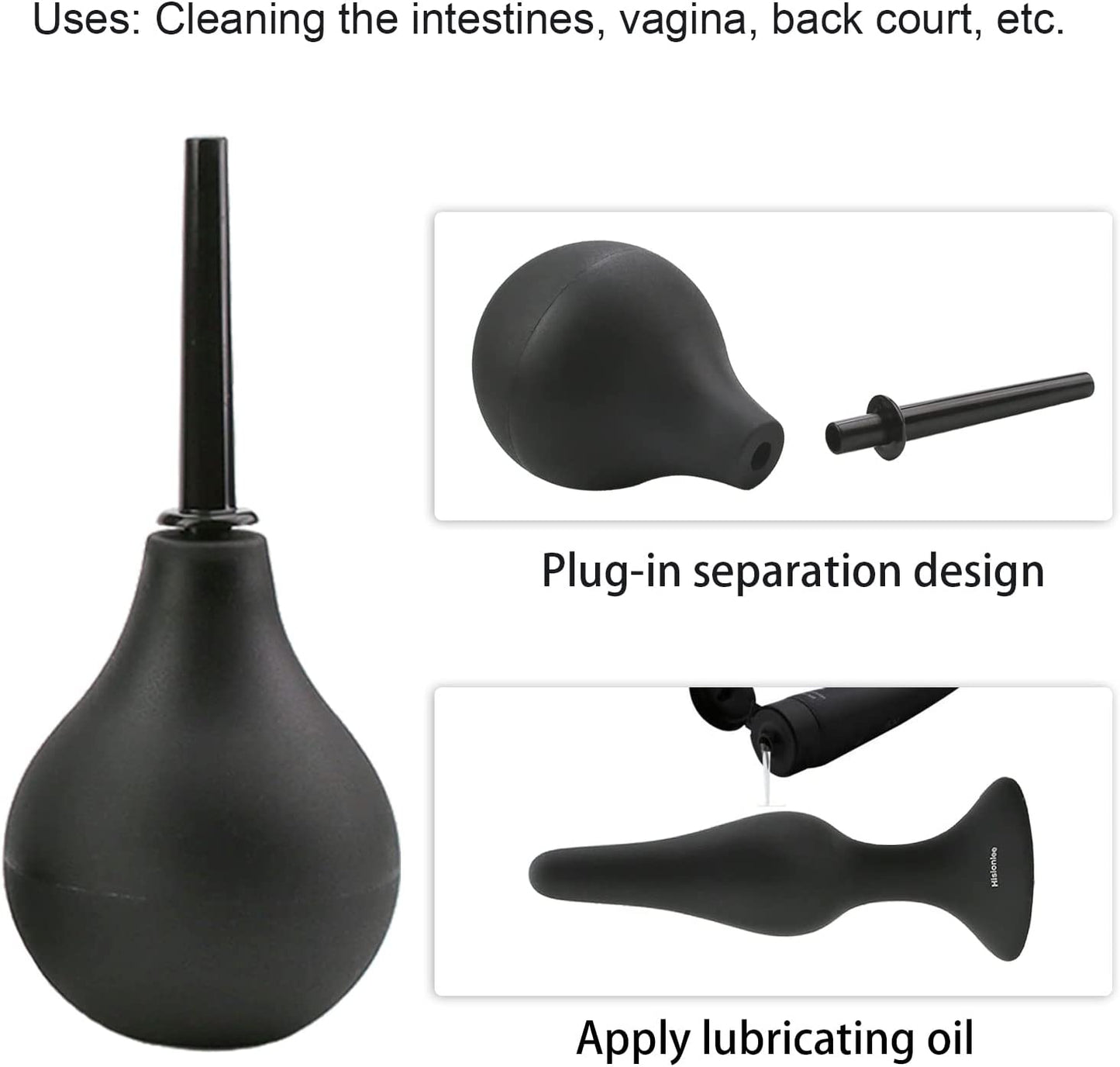 Hisionlee 4 Butt Piece Anal Plug Set