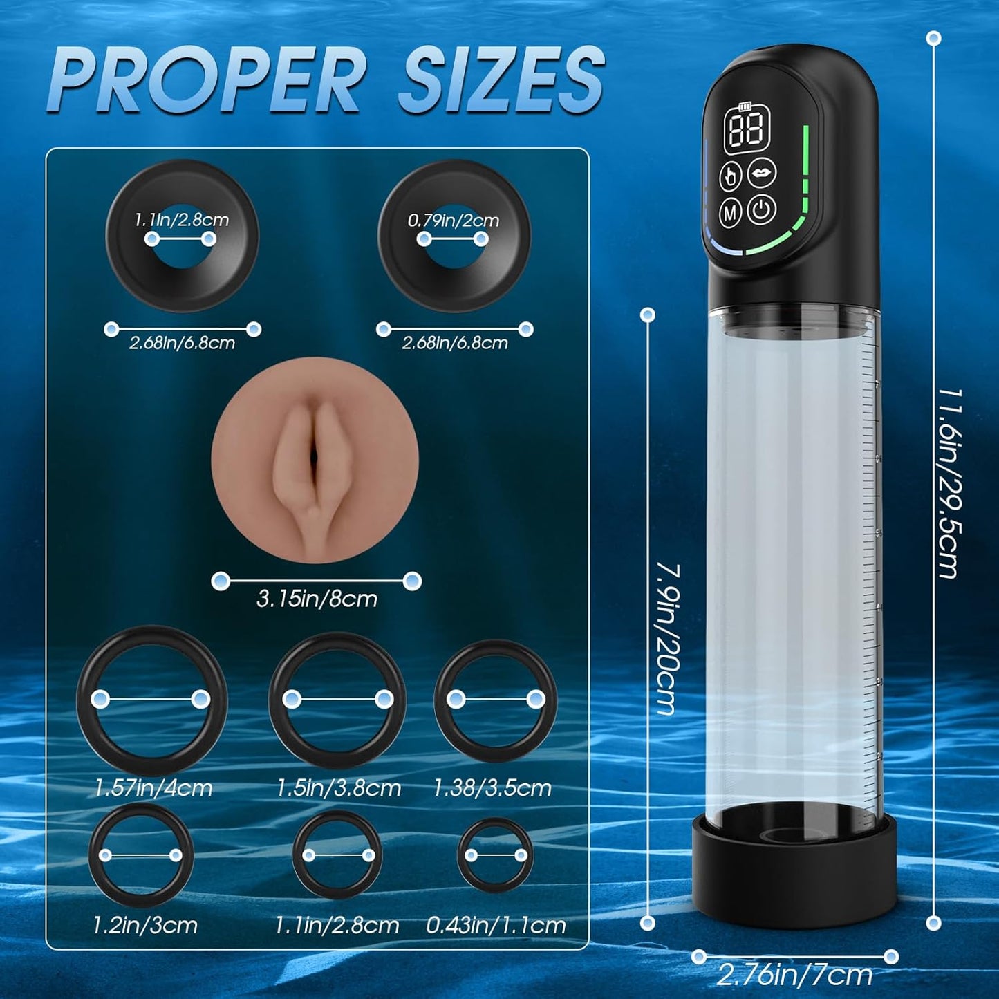 Electric Penis Pump with Pocket Pussy