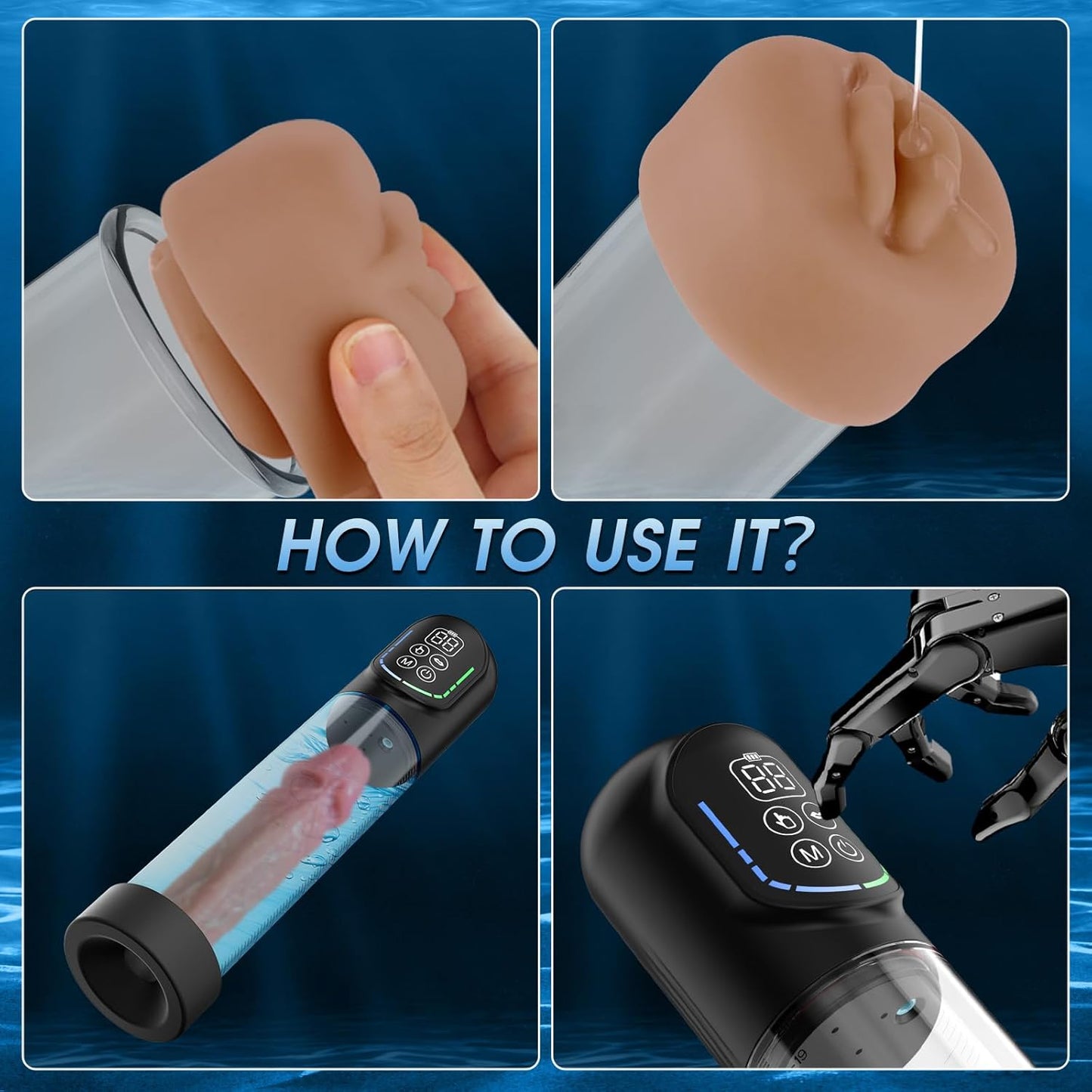 Electric Penis Pump with Pocket Pussy