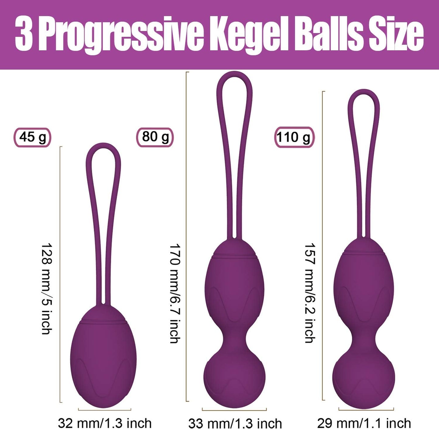 Kegel Ball for Tightening (3-Piece Set)
