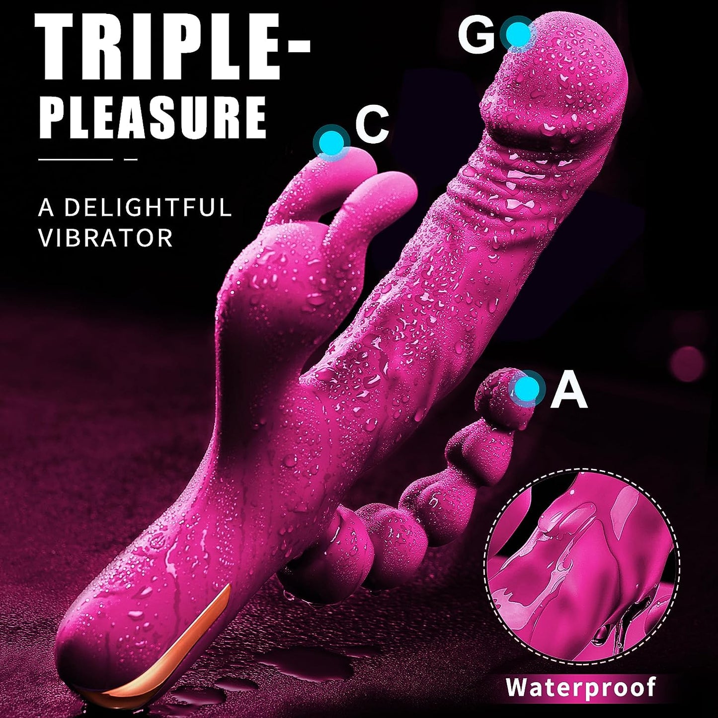 Triple Threat - 3 in 1 Rabbit Vibrator