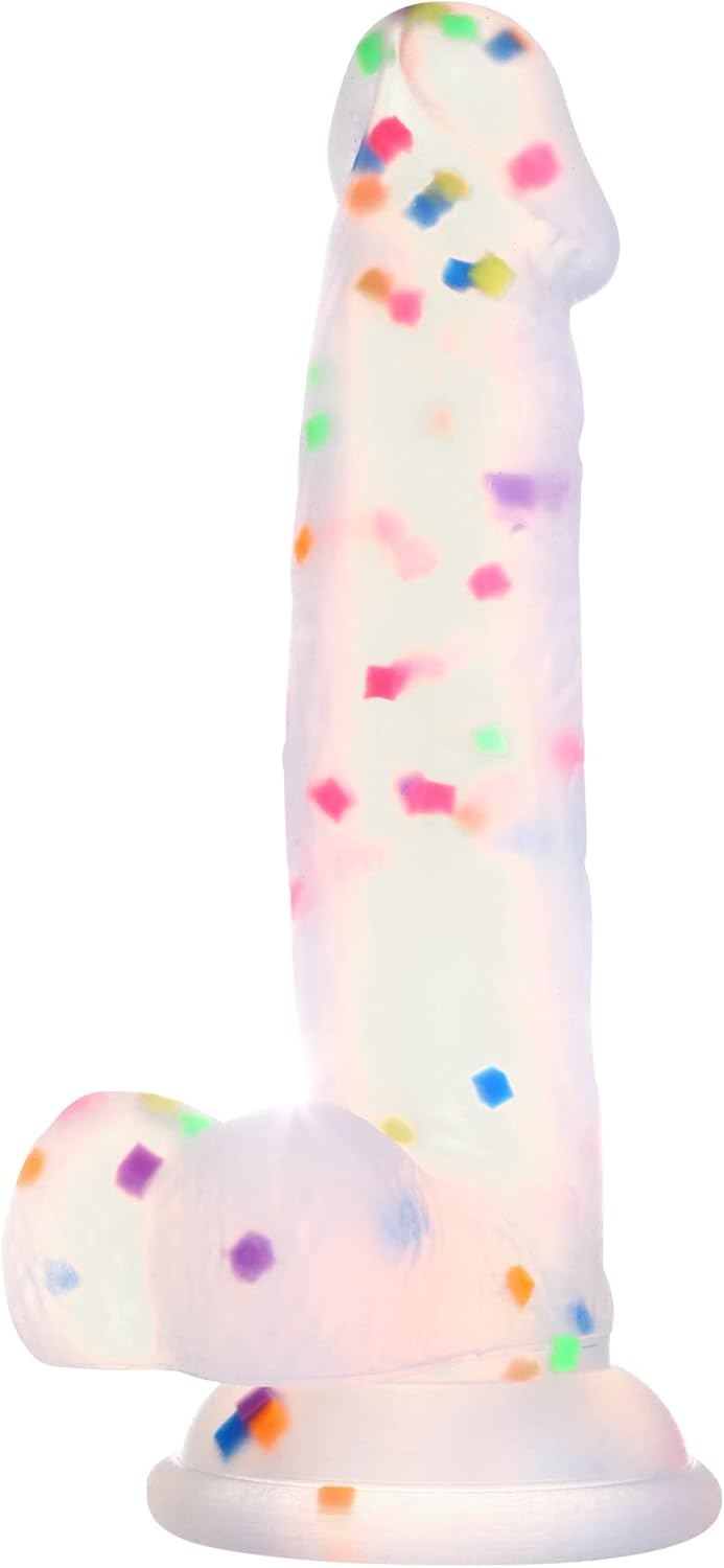 8 Inch Confetti Dildo