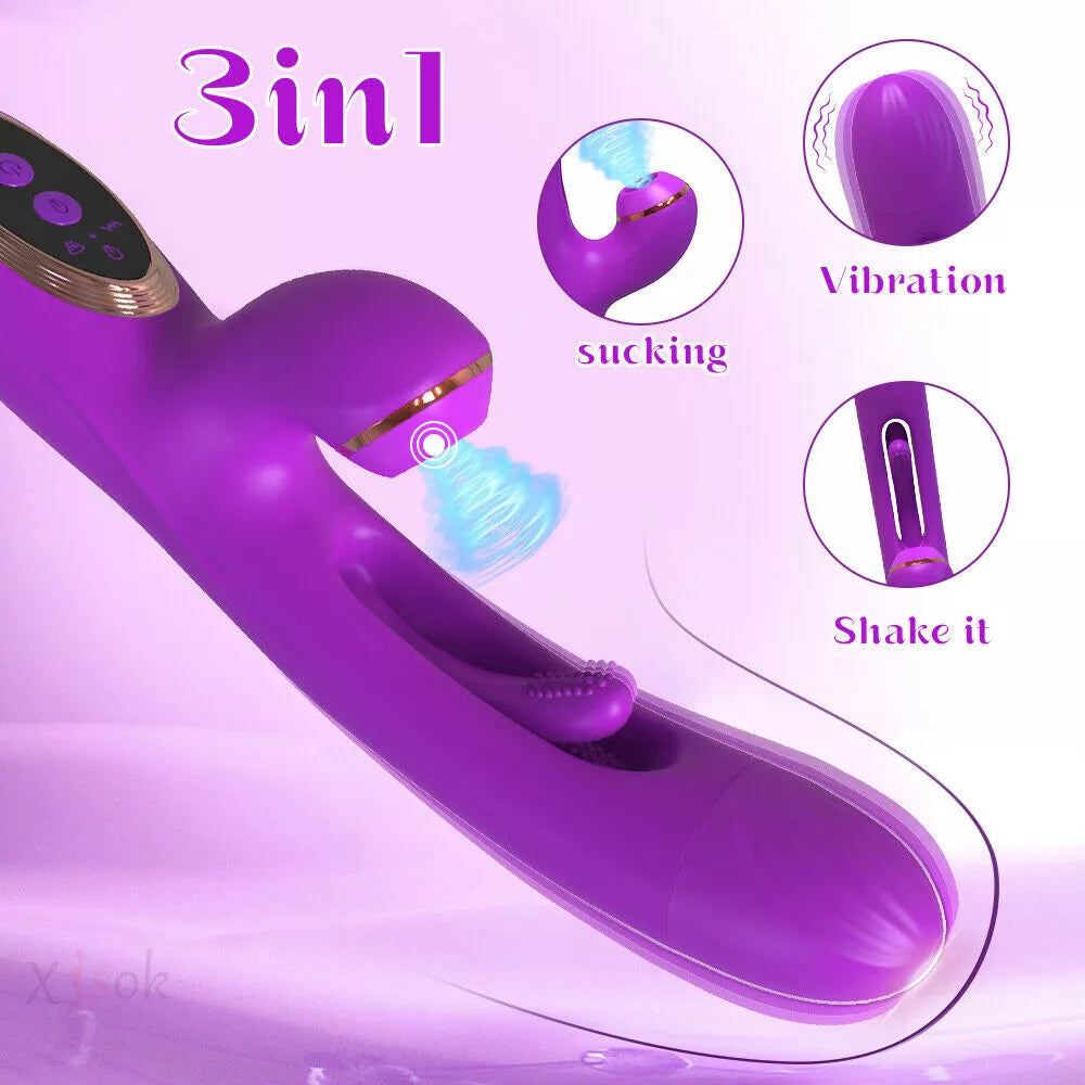 Rabbit Tapping Vibrator - Purple 2.0