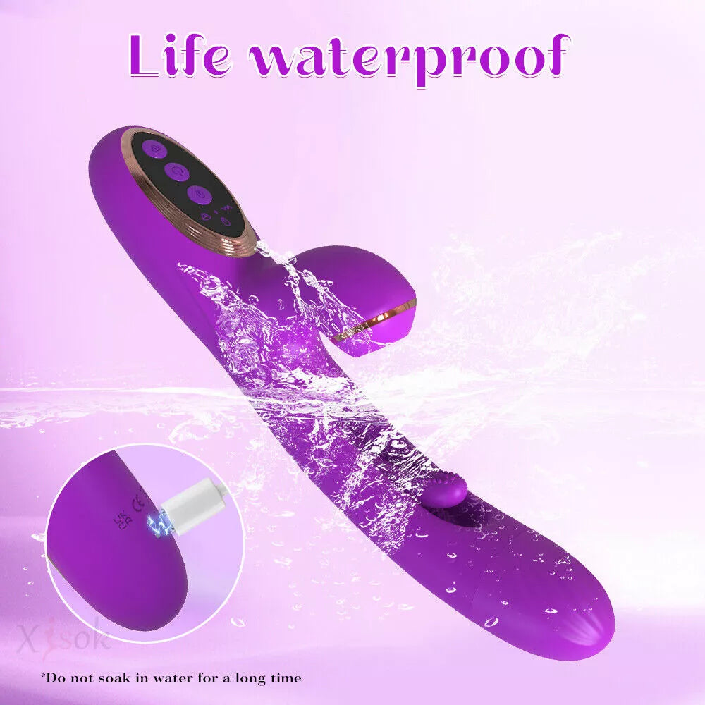 Rabbit Tapping Vibrator - Purple 2.0