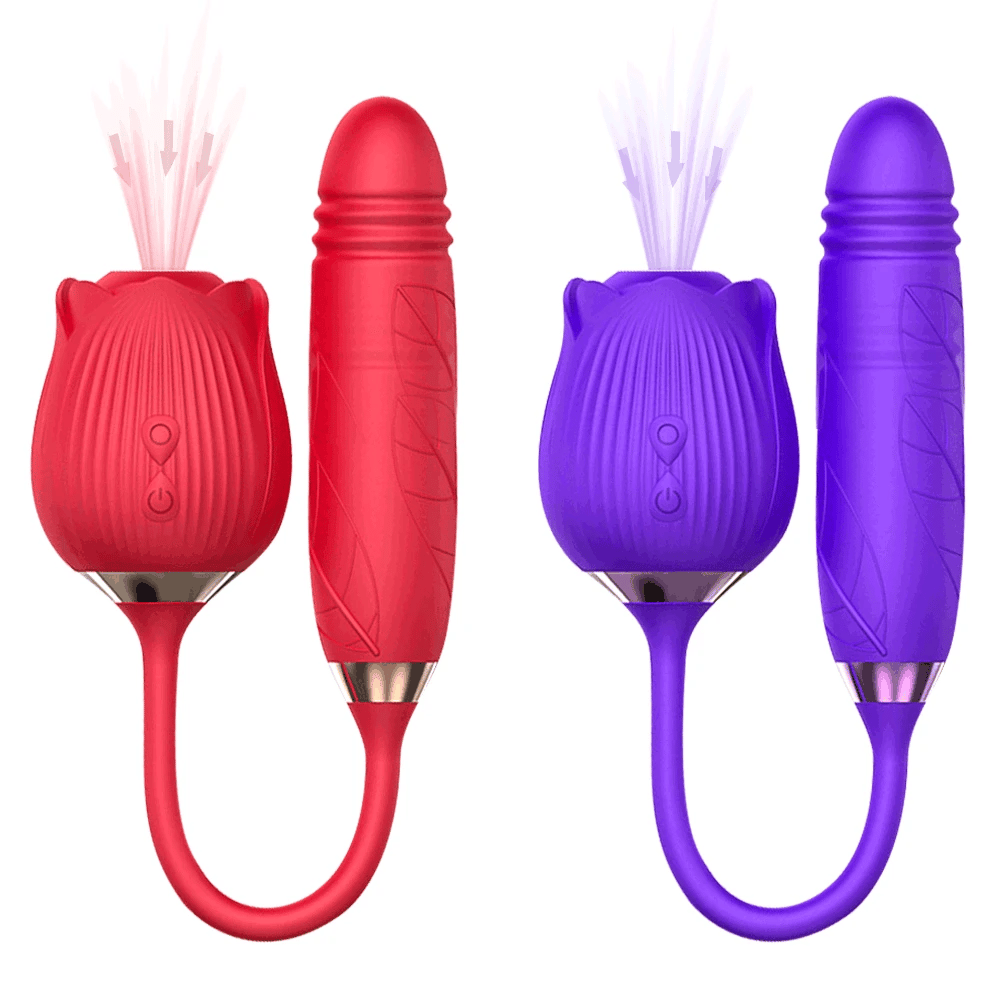 Thrusting Rose Bullet Vibrator