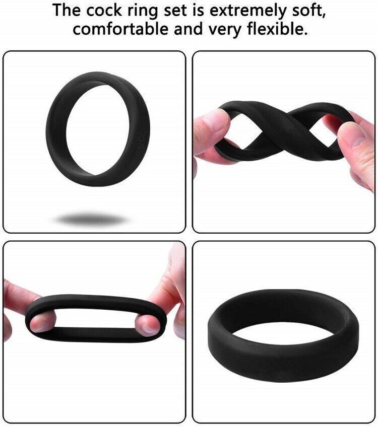 Silicone Penis Rings 6 Pack