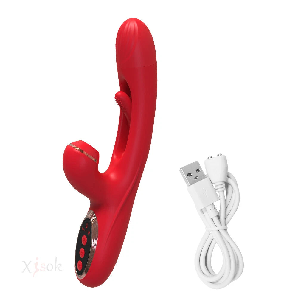 Rabbit Tapping Vibrator - RED 2.0