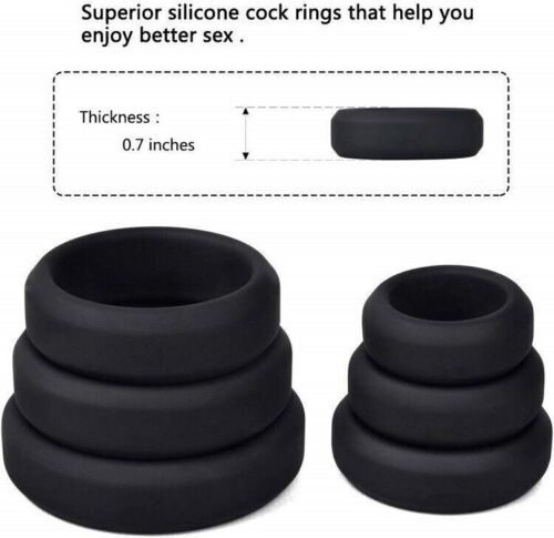 Silicone Penis Rings 6 Pack