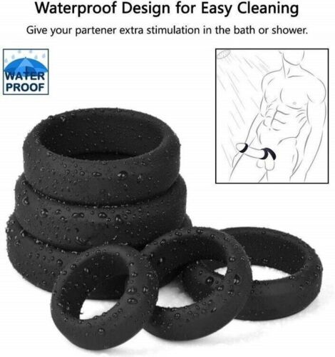 Silicone Penis Rings 6 Pack