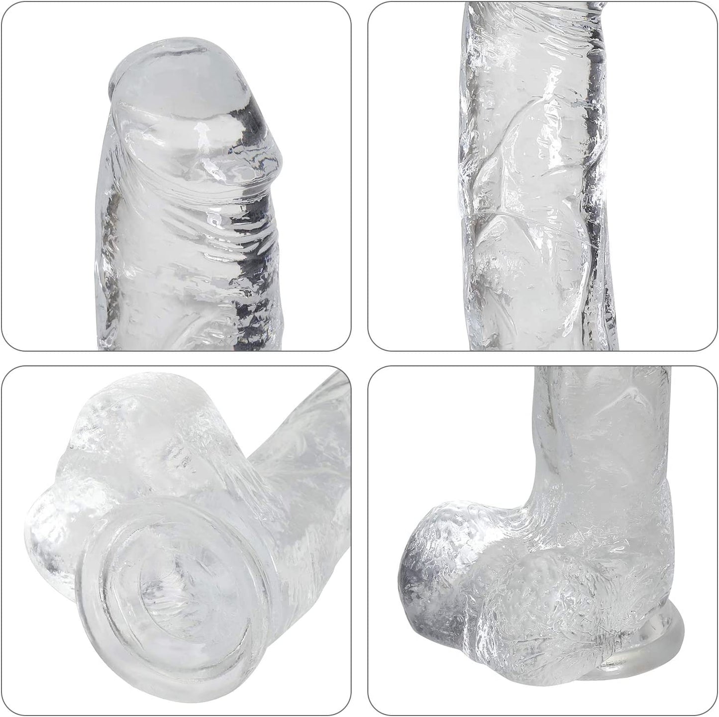 7.3 Inch Clear Dildo with Suction Cup
