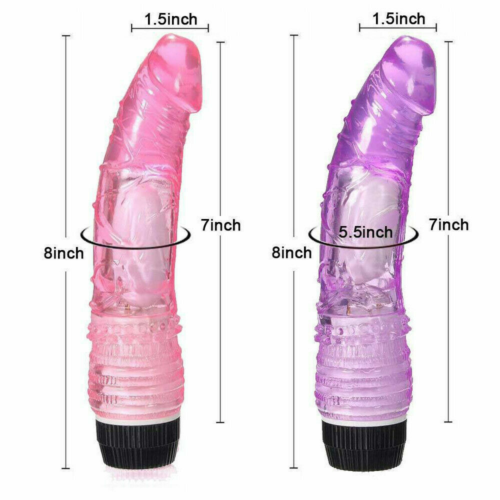 Realistic Purple 8 Inch G-Spot Waterproof Dildo