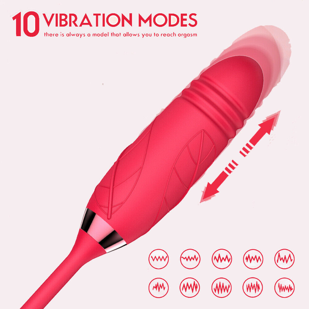 Thrusting Rose Bullet Vibrator