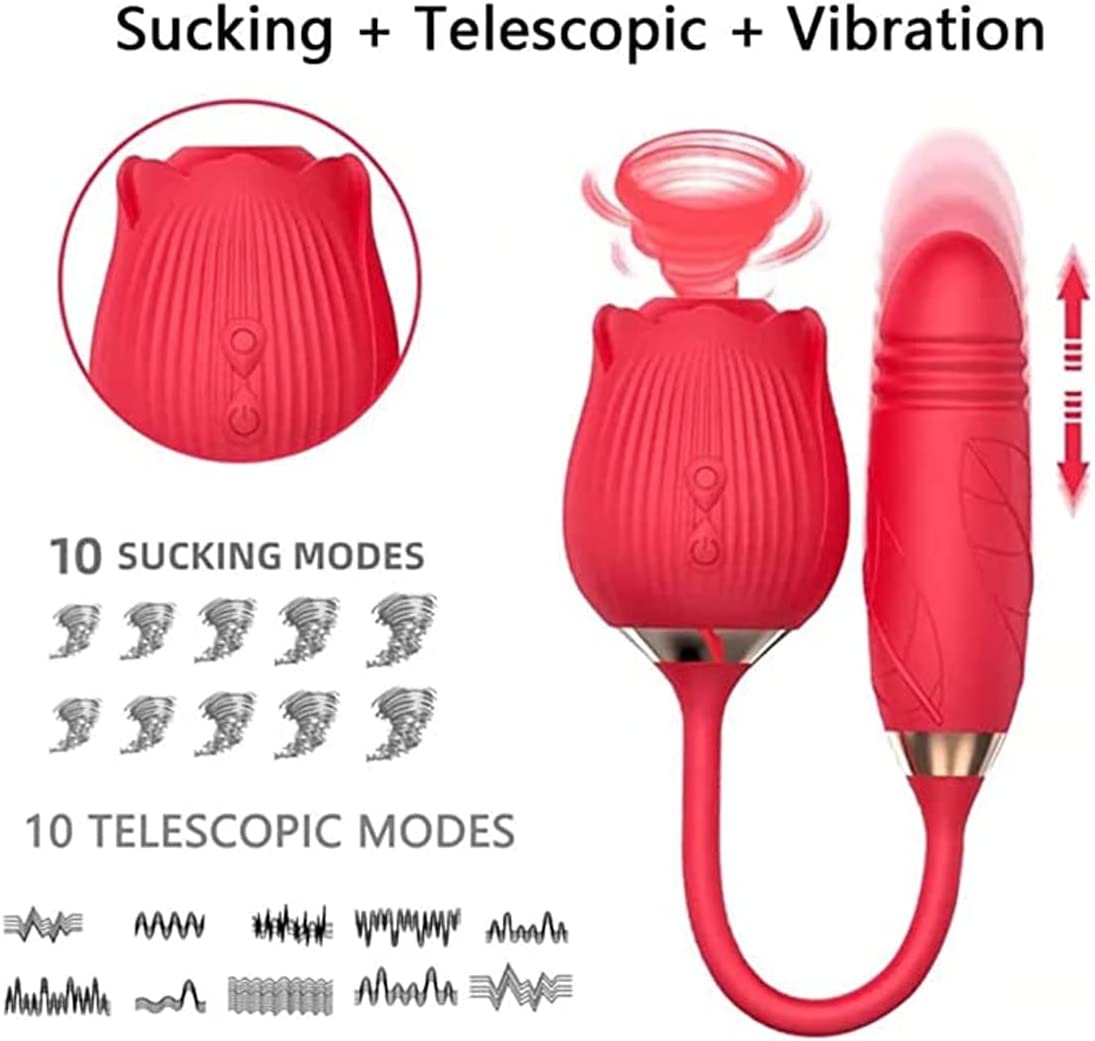 Thrusting Rose Bullet Vibrator
