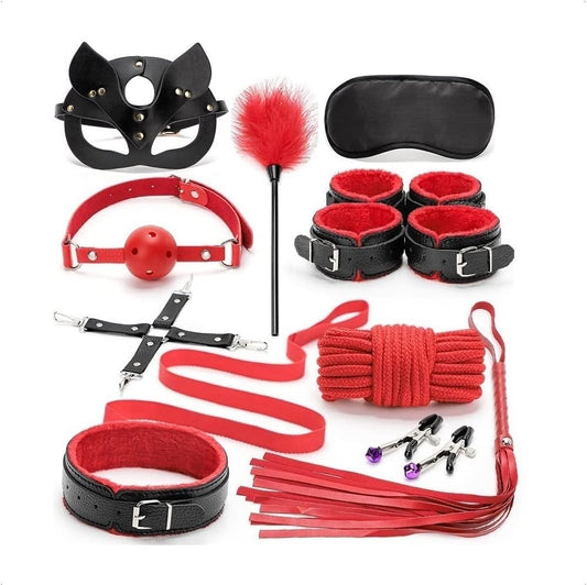 Sex Bondage BDSM Restraints Kits 11 Pieces