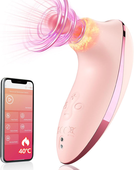 Clitoral Vibrator with Heating Pulse & APP Control