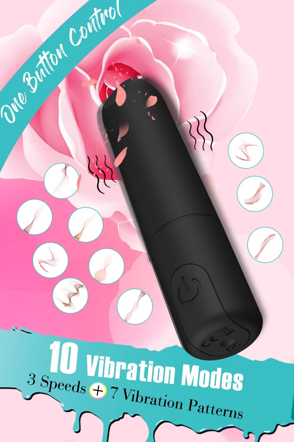 Secret Lover Bullet Vibrator with Angled Tip