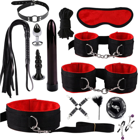 14 Piece Red BDSM Kit Set