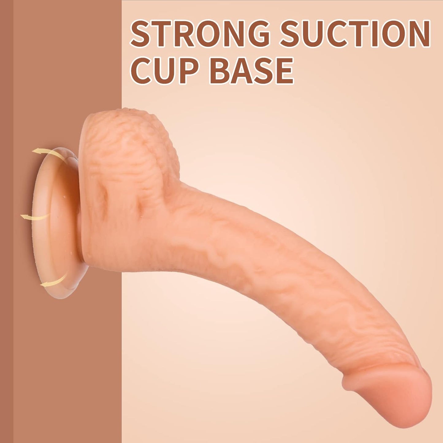 7.3 Inch Realistic Penis with Suction Cup