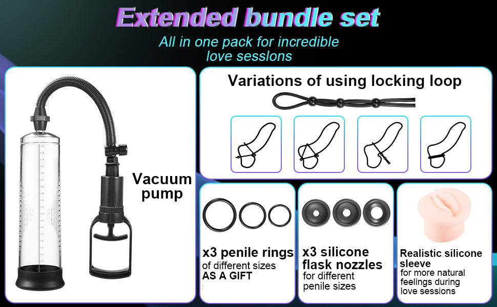 Penis Pump with Penis Rings Include