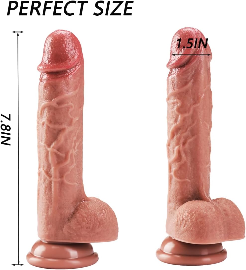 7.8 Inch Realistic Penis with Suction Cup