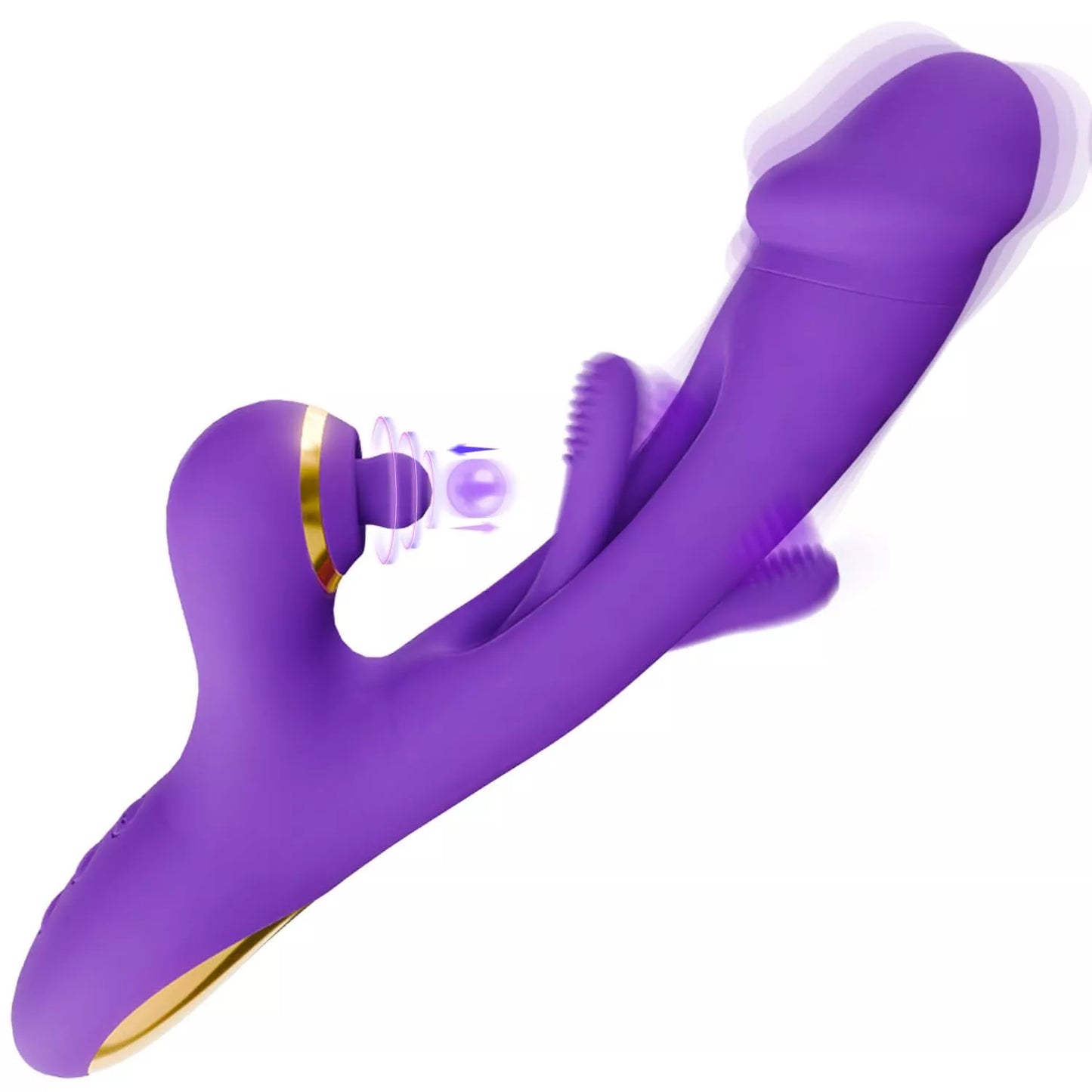 Rabbit Tapping Vibrator - Purple 2.0