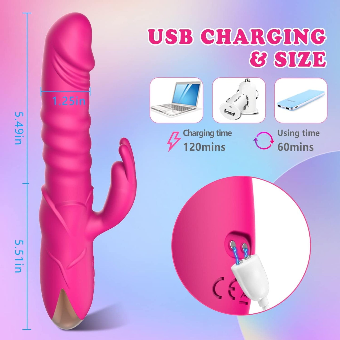 Thrusting Rabbit Vibrator