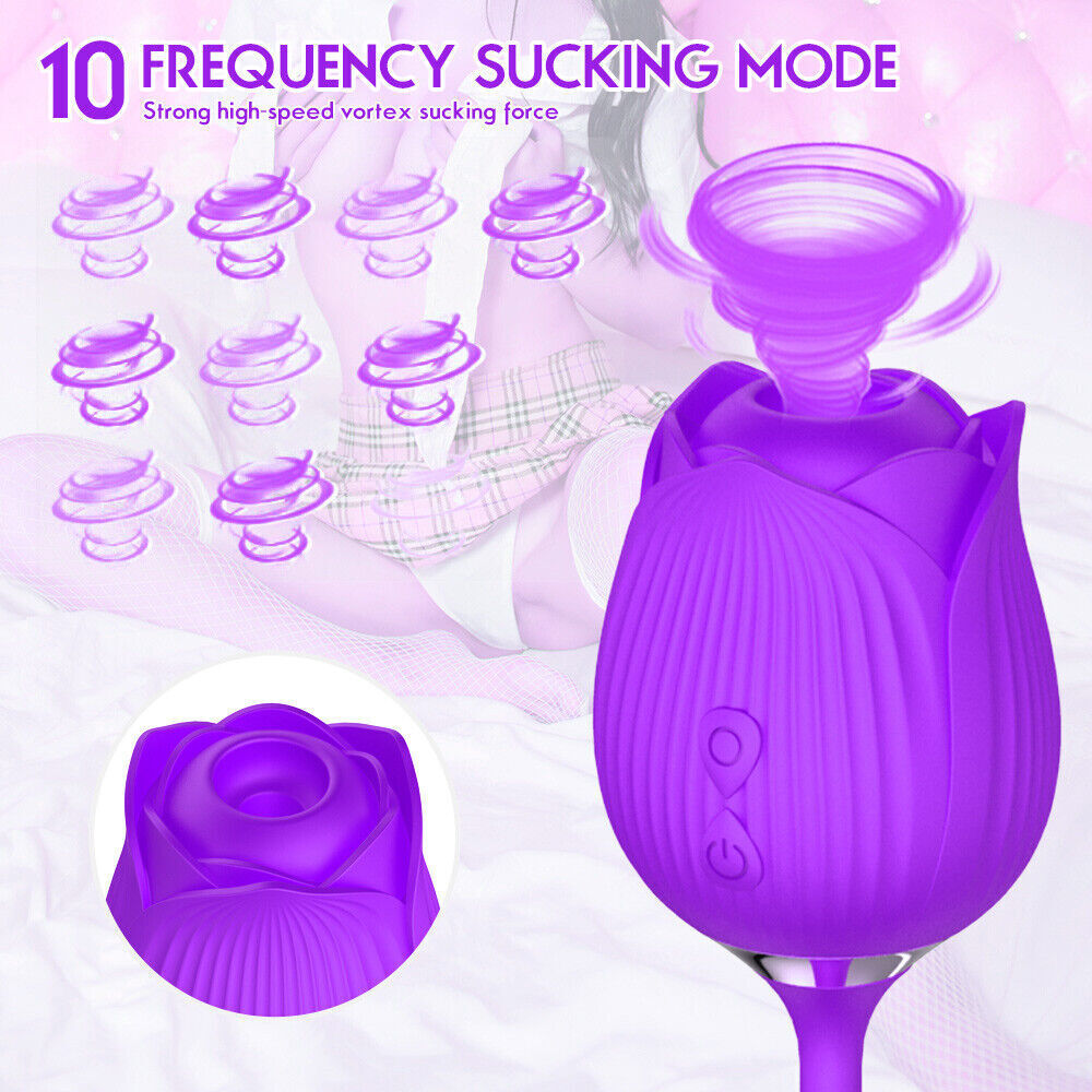 Thrusting Rose Bullet Vibrator