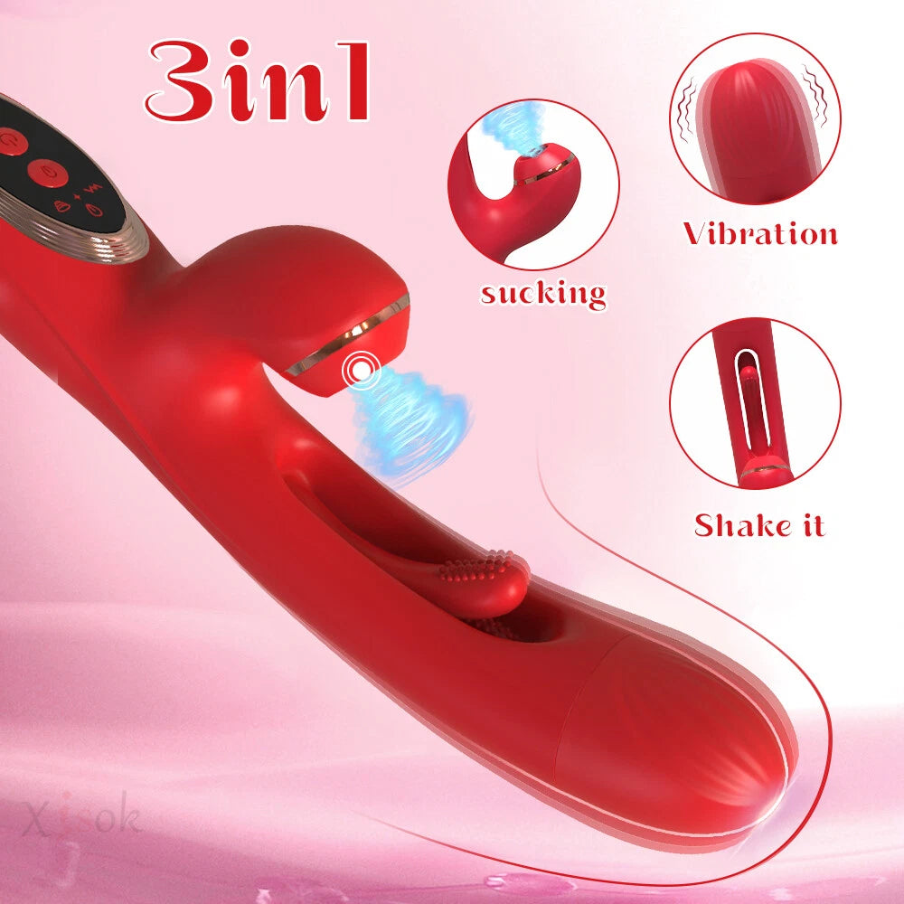 Rabbit Tapping Vibrator - RED 2.0
