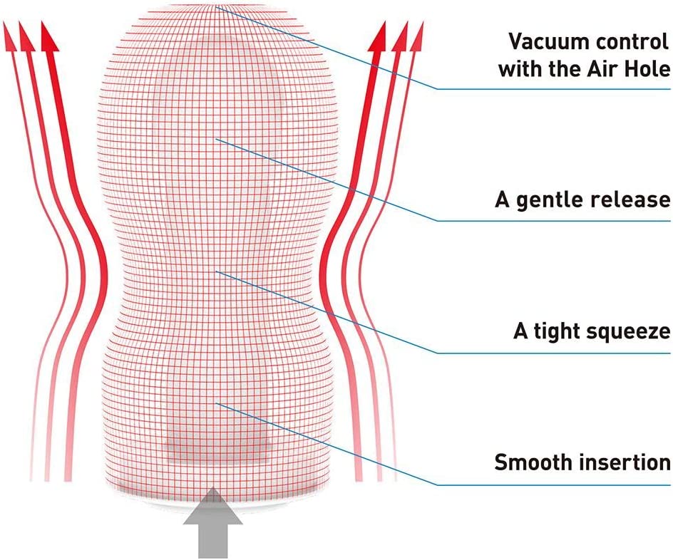 TENGA TOC-201H  Pre-Lubricated Male Masturbator Vacuum Cup with Powerful Suction