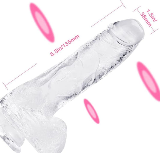 7.3 Inch Clear Dildo with Suction Cup