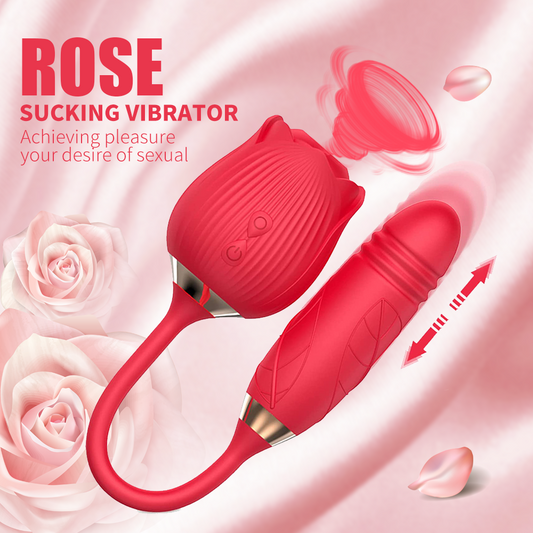 Thrusting Rose Bullet Vibrator